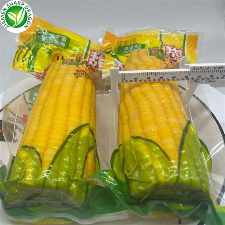 Sweet corn ready to eat